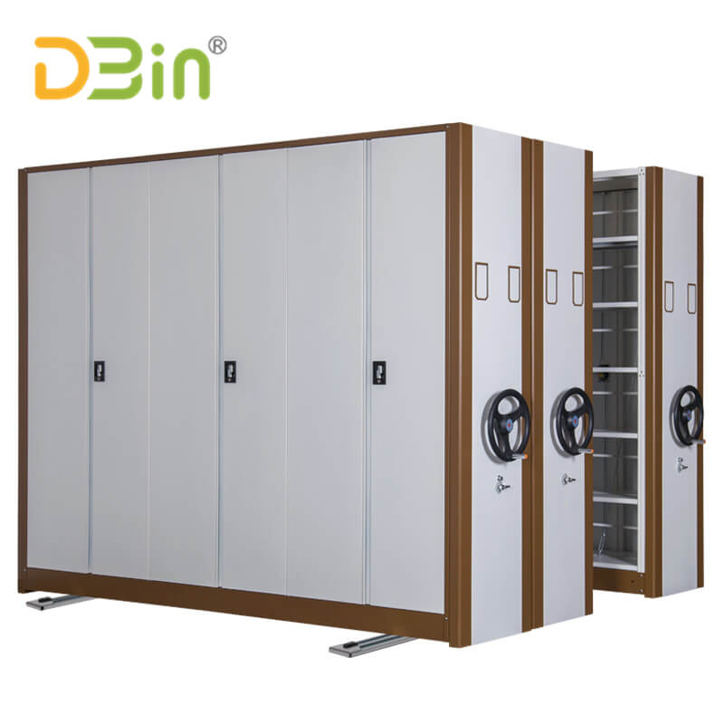 Double Side Storage Hand Push Library Mobile Compator